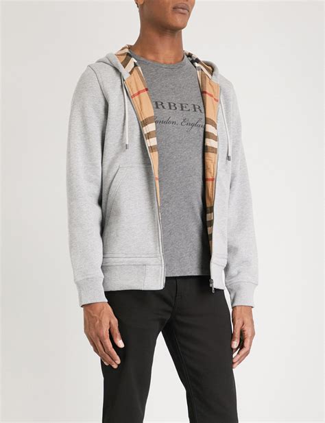 grey hoody burberry olive collar saks off fifth|Burberry sweatshirt saks.